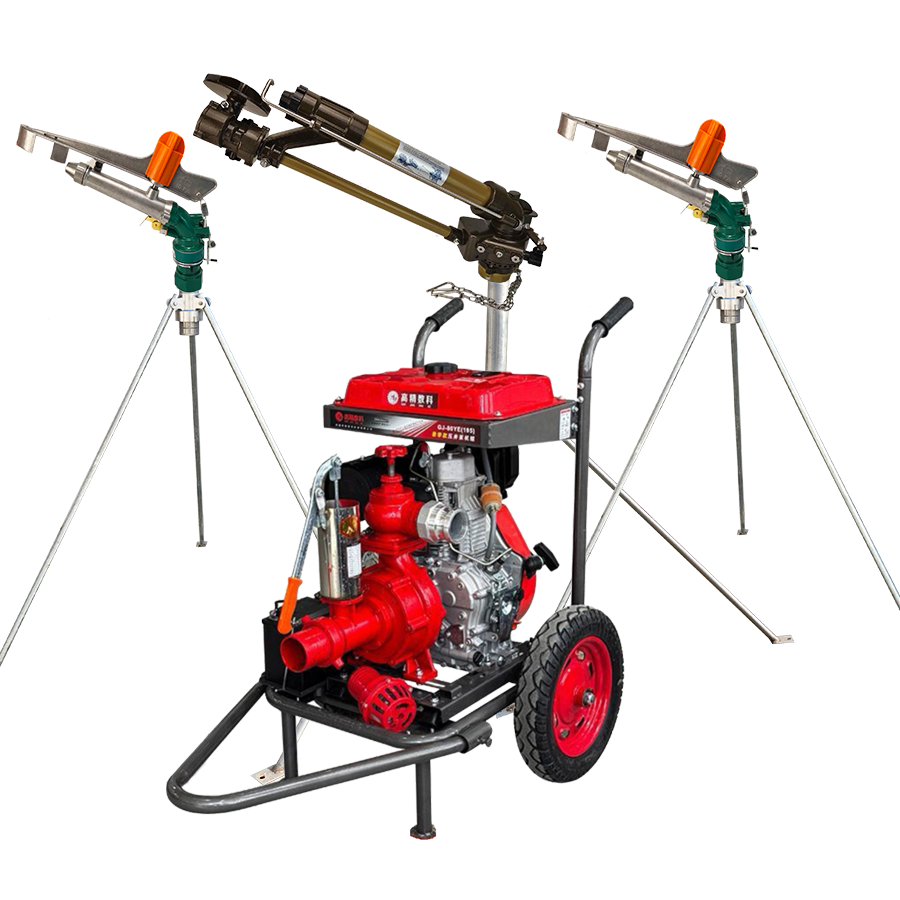 衡水一体式灌溉机组 全套喷枪水带配齐 抗旱浇地神器